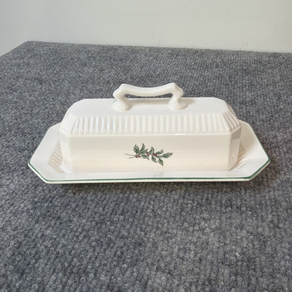 Nikko Ceramics Other - Vintage 1979 Nikko Christmastime Butter Dish